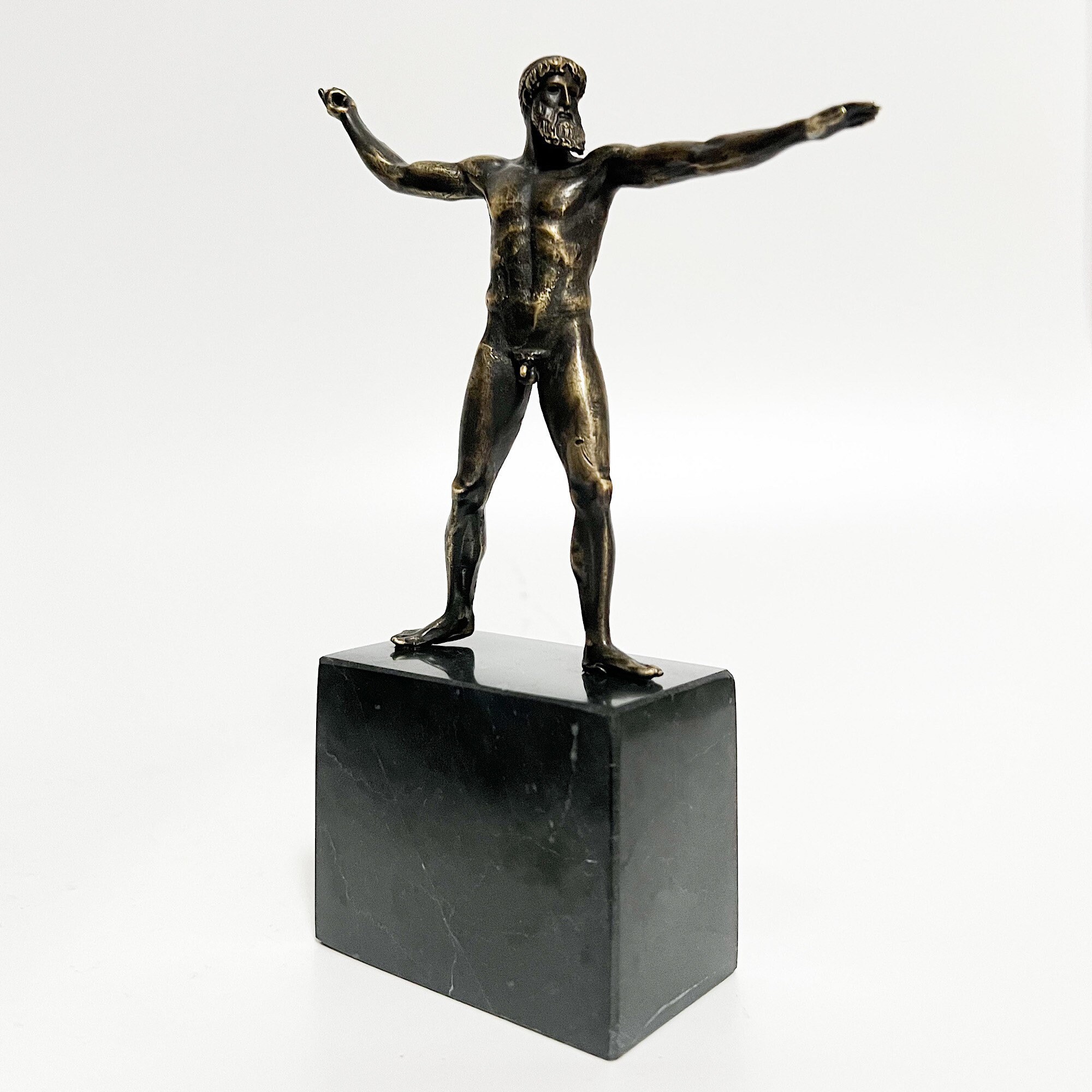 Bronze Zeus Statuezeus Sculptureroman God Statue roman Art Etsy