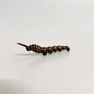 Bronze Caterpillar Figurine, Animal Sculpture, Christmas Gift, Insect Figure, Caterpillar Statue, Collectible Miniature, Home Table Decor