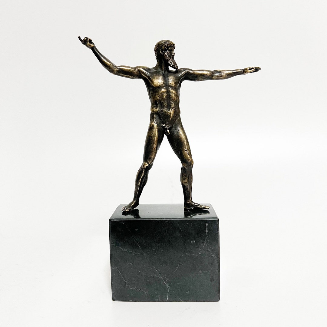 Bronze Zeus Statuezeus Sculptureroman God Statue roman Art Etsy