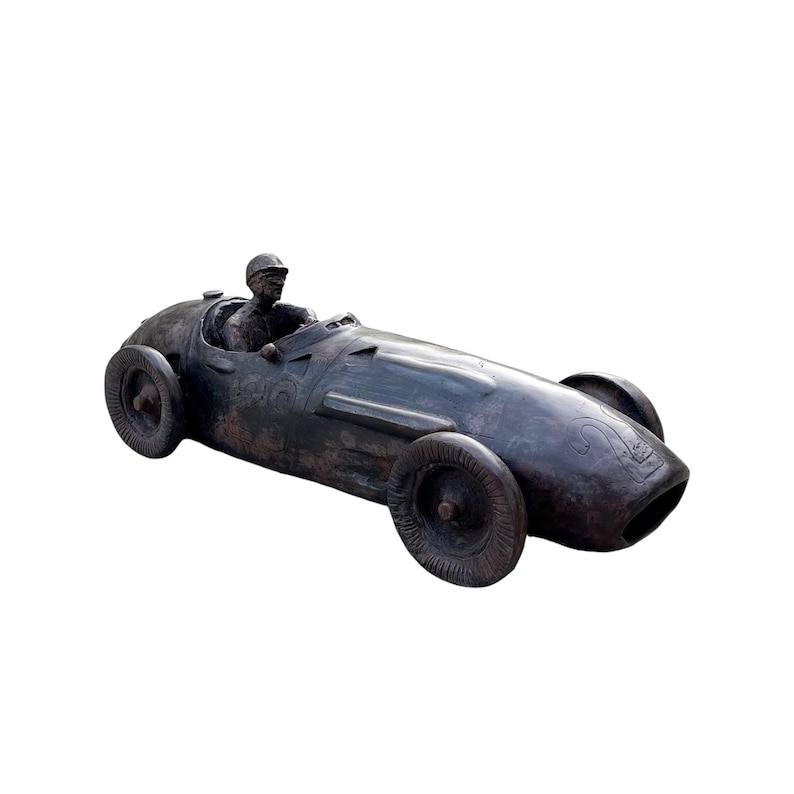 Bronze Car Figure, Vintage Ferrari F1 Car, Bronze Ferrari Car, Gift for ...