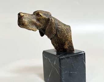 Statue de chien Setter, Sculpture Setter en bronze, Statue Setter, Objet amoureux des animaux, Idée cadeau pour chien, Figure de chien Setter, Idée cadeau chasseur