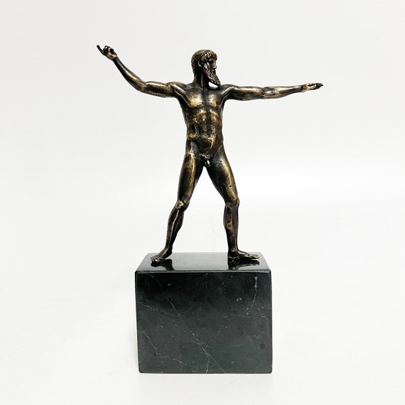Zeus Statue, Greek God Sculpture, Mythology Decor, Classical Art Figure, Bronze Collectible