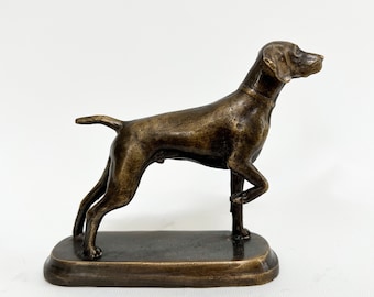 German Shorthaired Pointer Statue, Bronze Kurzhaar Figure, Kurzhaar Dog Statue, Hunter Dog Sculpture, Hunter Gift Idea, Kurzhaar Owner Gift