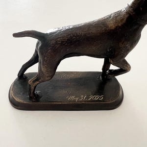 Bronze Setter Dog Statue, Setter Sculpture, Setter Statue, Hunter Dog Statue, Hunting Lover Gift, Setter Dog Figure, Setter Owner Gift image 6