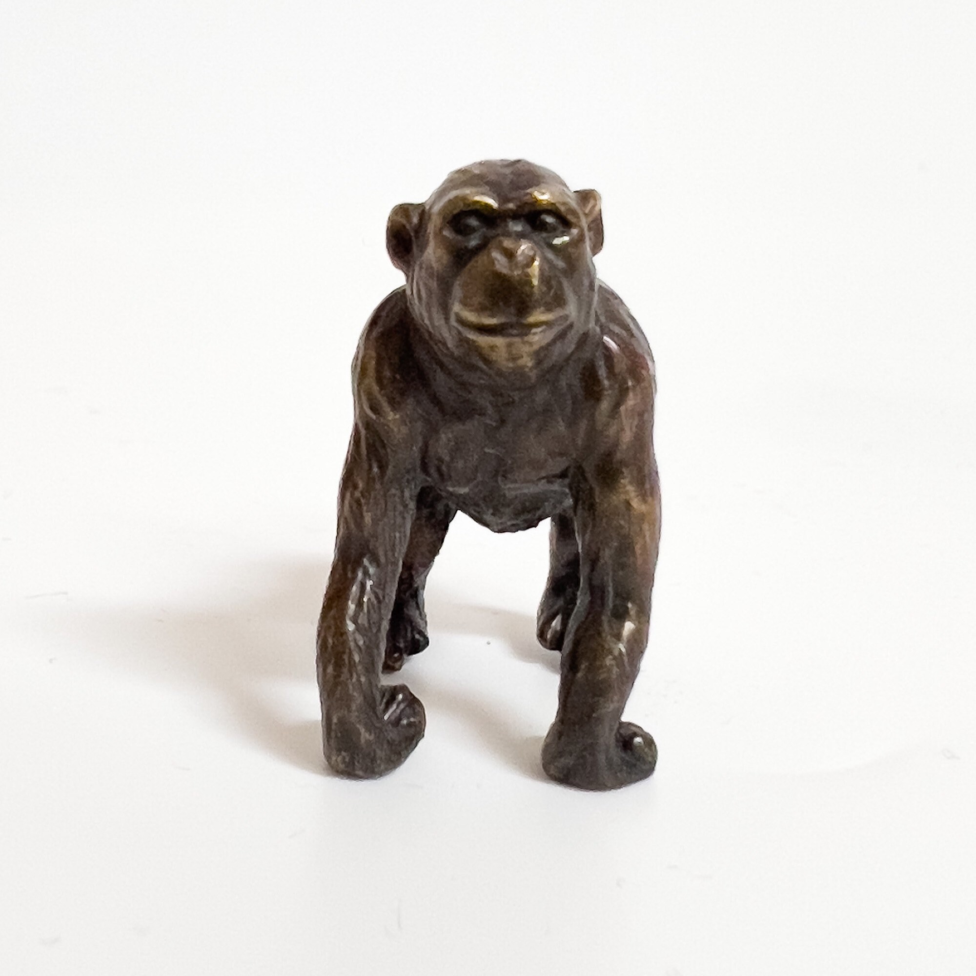 Bronze Monkey Statuemonkey Sculpturechristmas Etsy