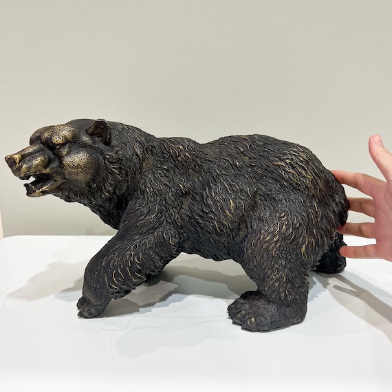 Estatua De Oso Durmiente En Forma De Rama, Decoración De Ani | Meses