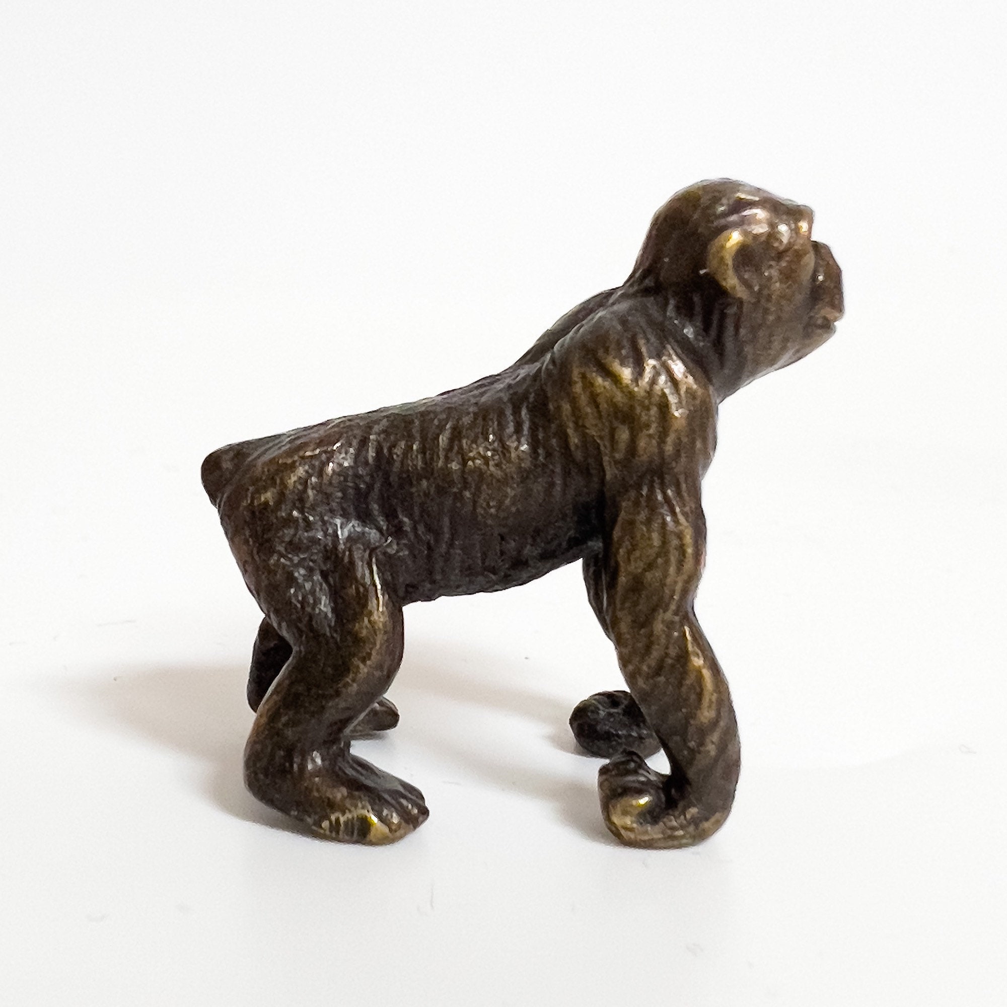 Bronze Monkey Statuemonkey Sculpturechristmas Etsy