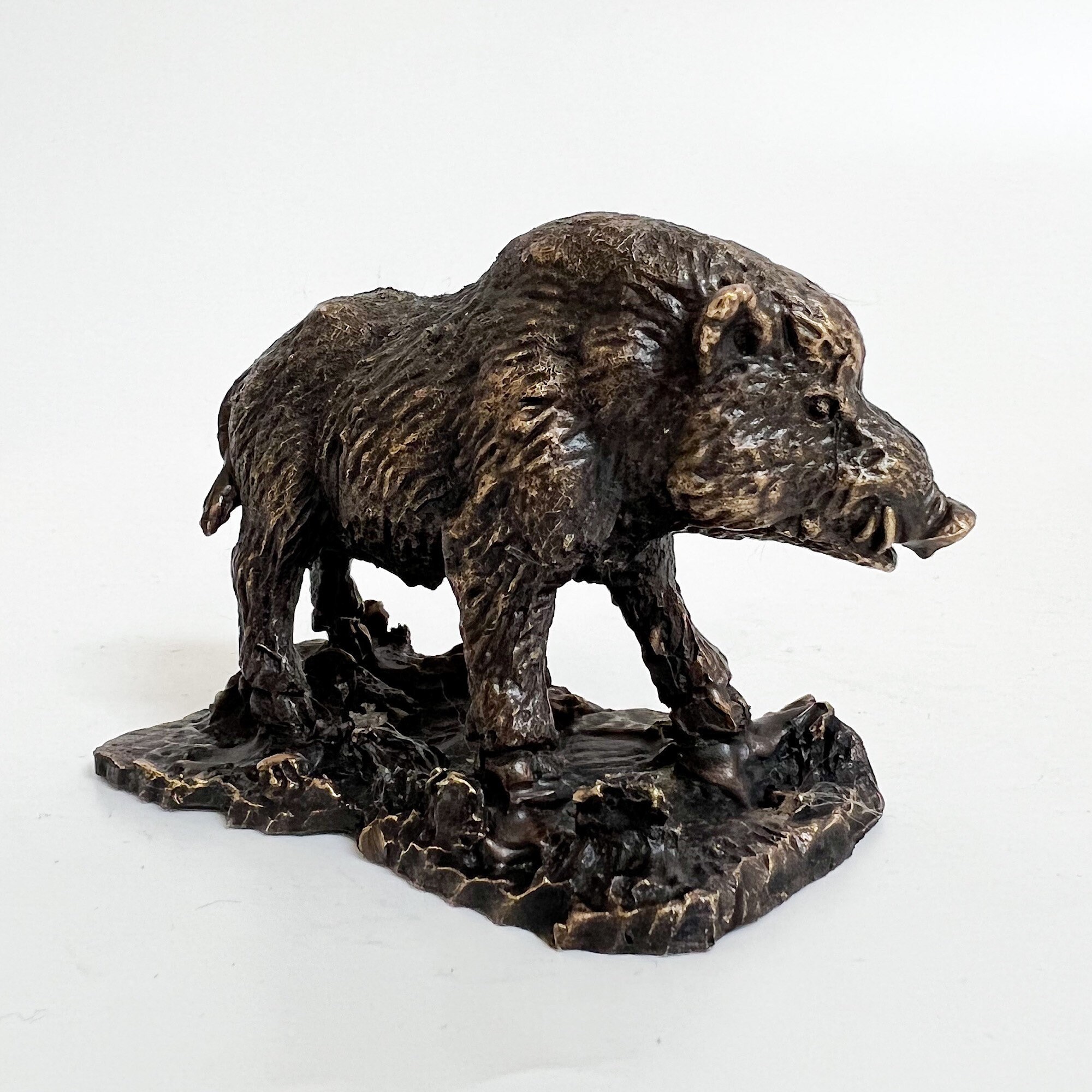 Boar Sculpture Hog Statue Wild Boar Figurine Bronze Boar Etsy