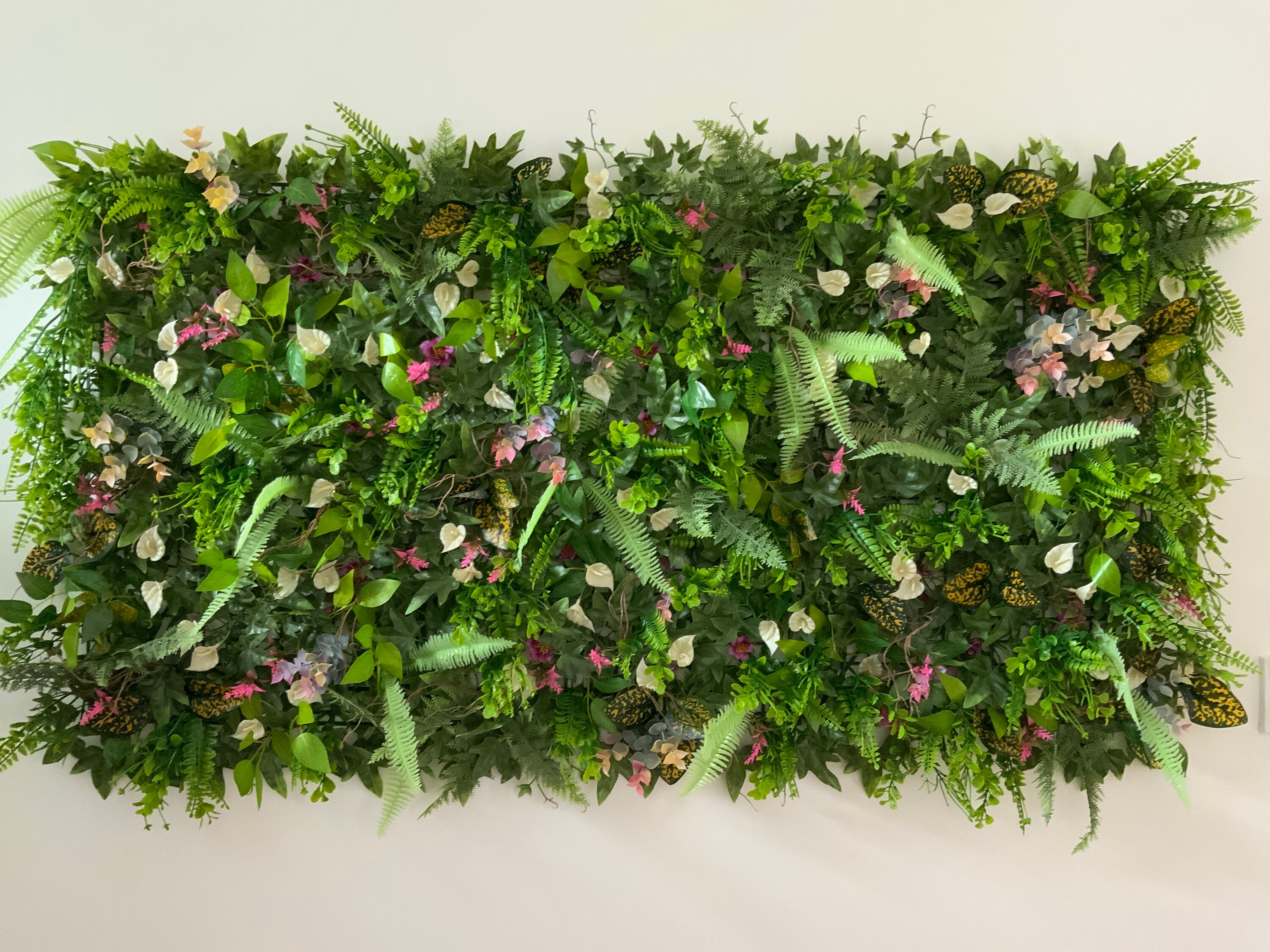 Artificial Flower wall Grass Plant wall Etsy