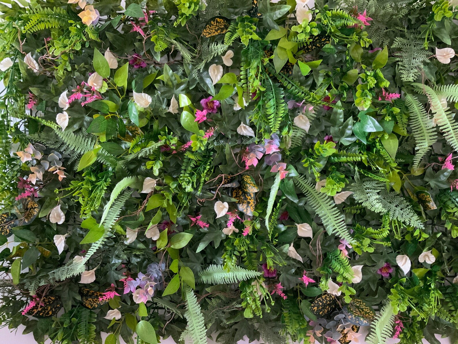 Artificial Flower Wall Grass Plant Wall Etsy