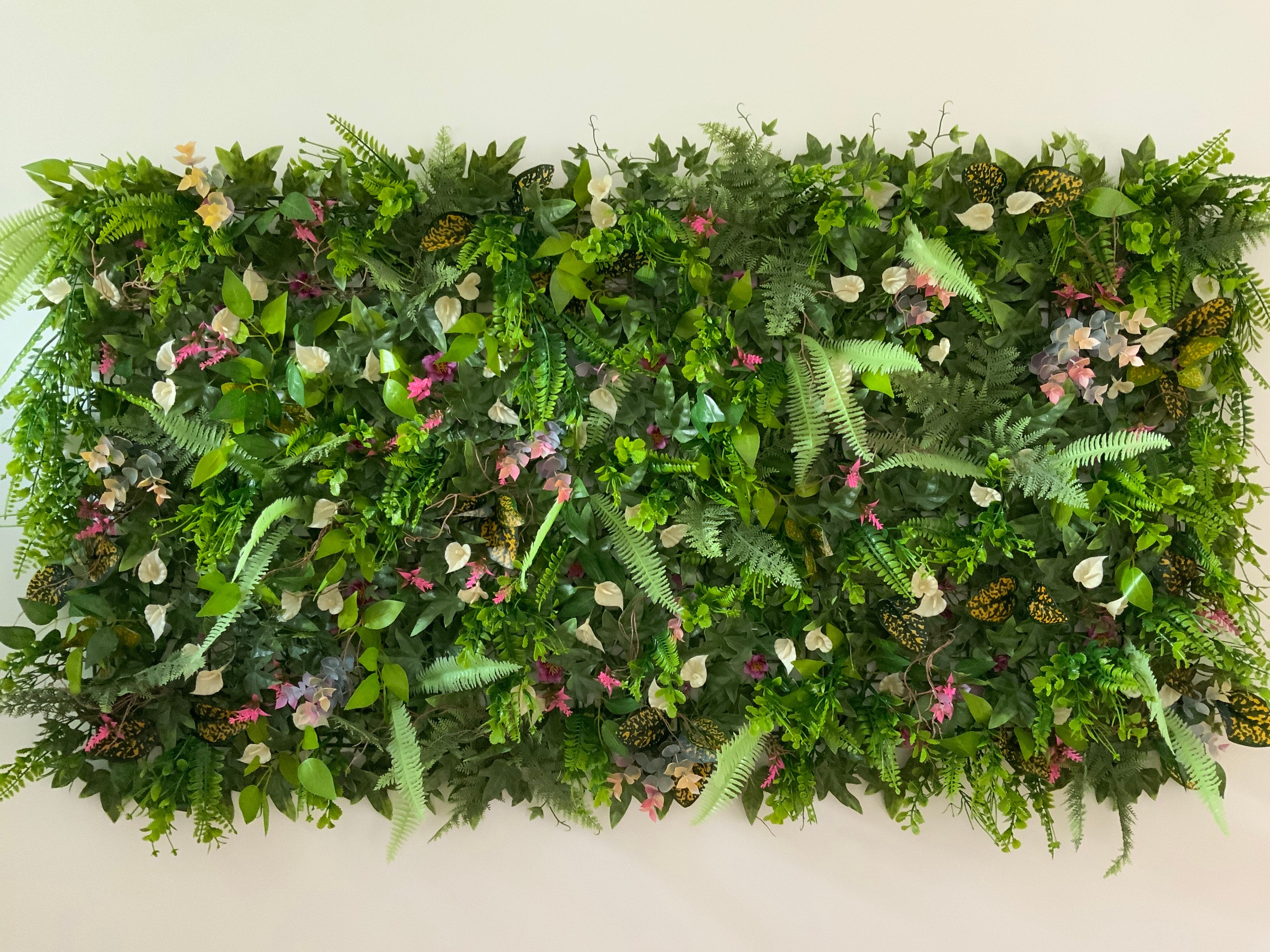 Artificial Flower wall Grass Plant wall Etsy