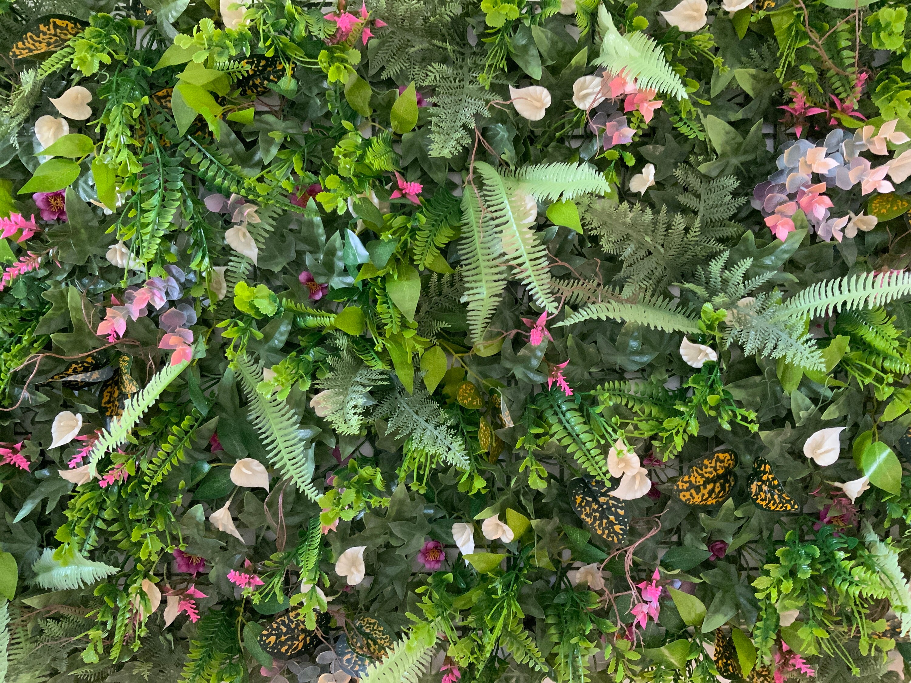 Artificial Flower wall Grass Plant wall Etsy