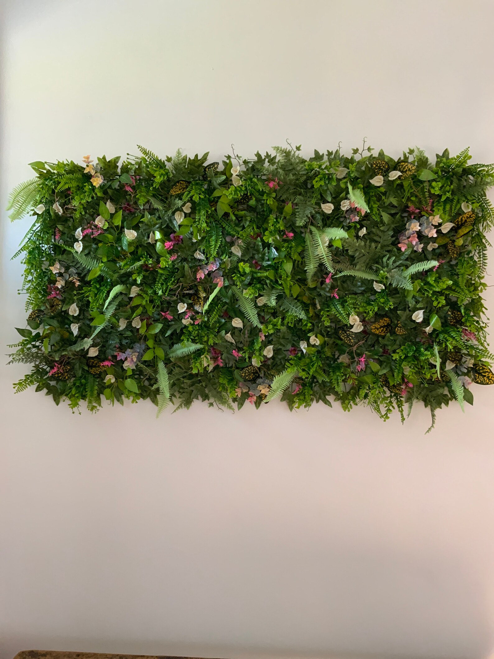Artificial Flower Wall Grass Plant Wall Etsy