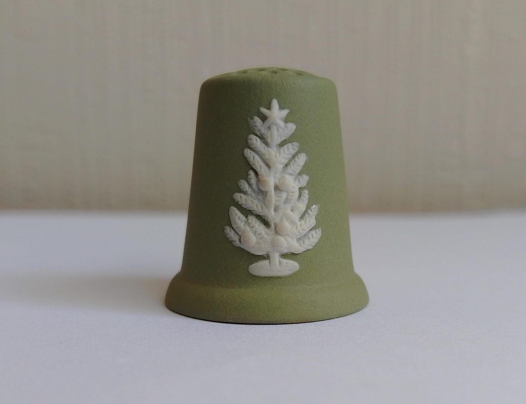 Rare Vintage Sage Green Wedgwood Thimble: Christmas Tree, 1981 - Etsy UK