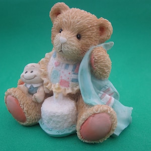 Vintage Cherished Teddies Figurine 1992 - &quot;Beary Special One&quot; - Age 1 Gift - P Hillman - Reg No 5P63/989 - Collectible