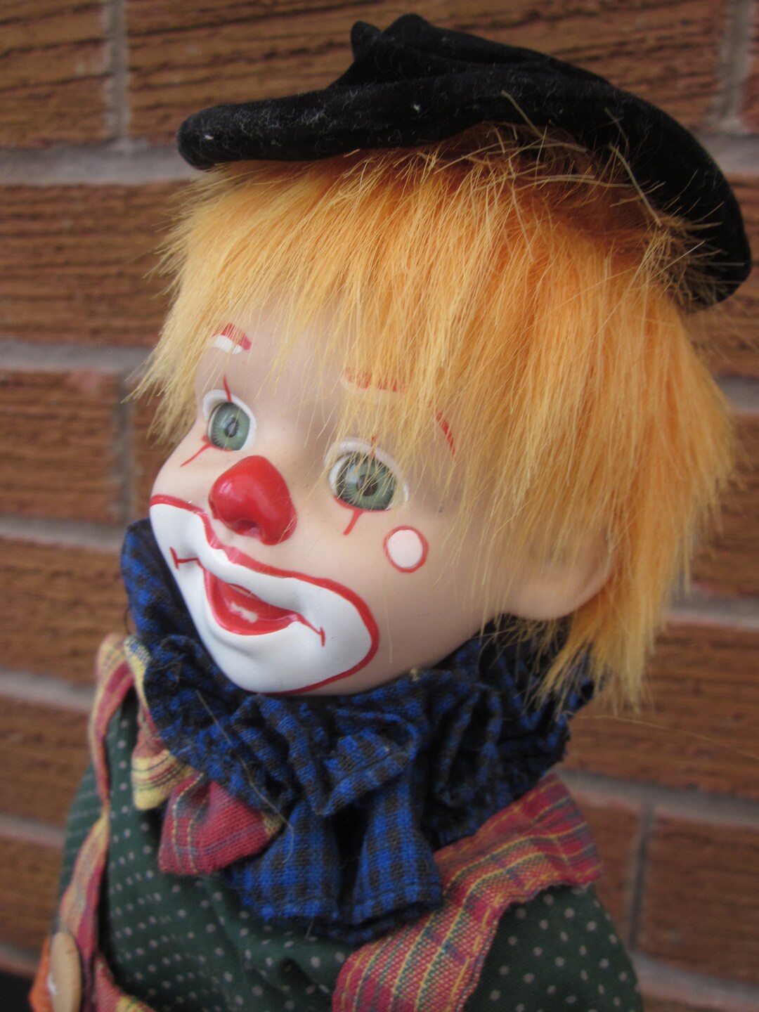 Vintage Musical Clown Doll Freestanding Collectible Clown Etsy