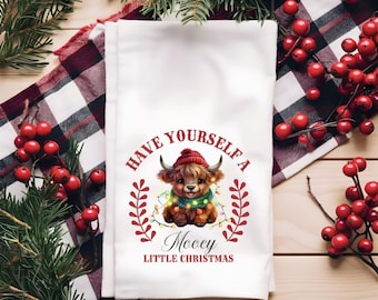 Mooey Christmas Highland Cow Digital Design (Digital Download)
