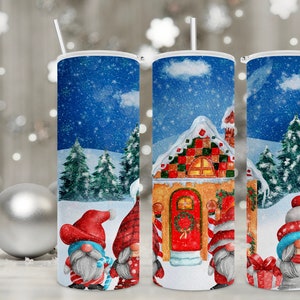 Winter Gnome Digital Design, Gnome Design, Winter Design, 20oz Tumbler Design, Skinny Tumbler Design, Digital Download