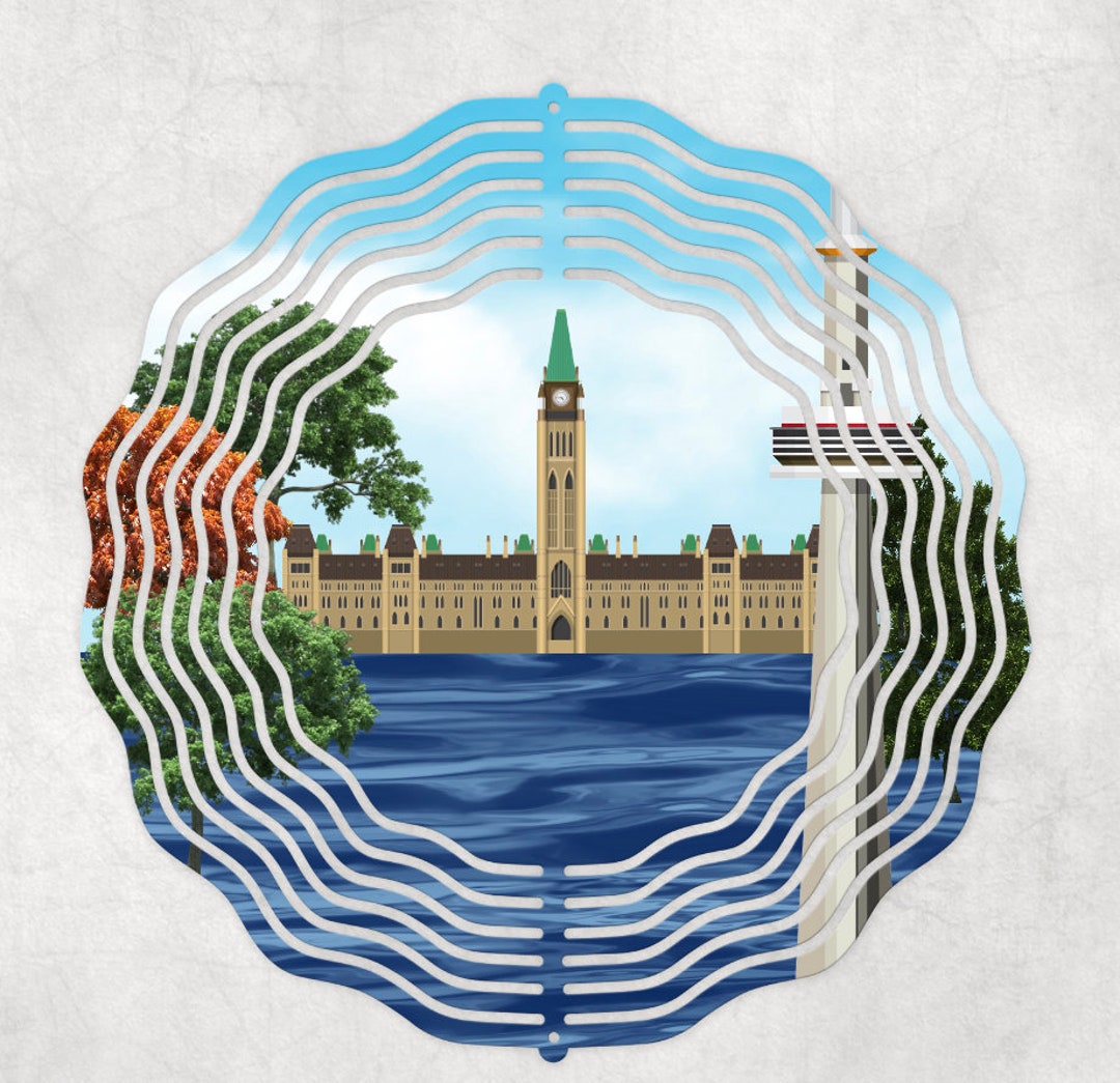 Ontario Wind Spinner Digital Download, Provincial, Metallic, Landmarks
