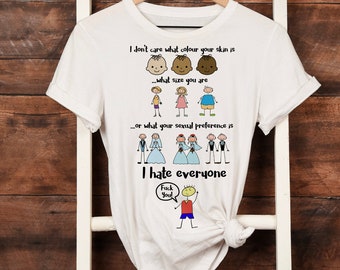 Odio a todos, diseño de humor adulto (descarga digital)