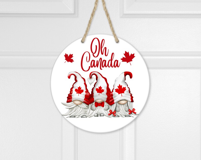 Canada Day Gnomes Digital Design, Summer Patriotic Gnomes (Digital Download) image 2