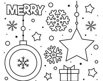 10 Christmas Coloring Pages Christmas Coloring Book - Etsy