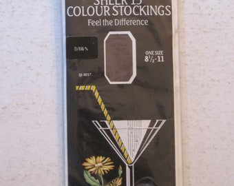 Vintage Miltex Bare Leg 15 Denier Nylon Stockings Size 8.5 Poodle Packaging Vintage Miltex Bare Leg 15 Denier Nylon Stockings Size 8.5 Poodle Packaging