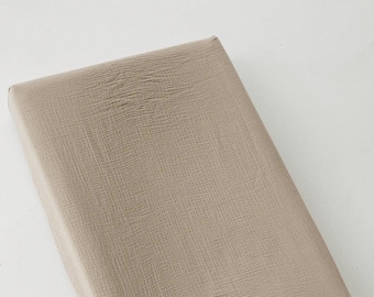 Diaper Changing Pad Neutral Beige Blush Baby Cotton Elastic Band Muslin Soft Changing station Nursery IKEA VADRA