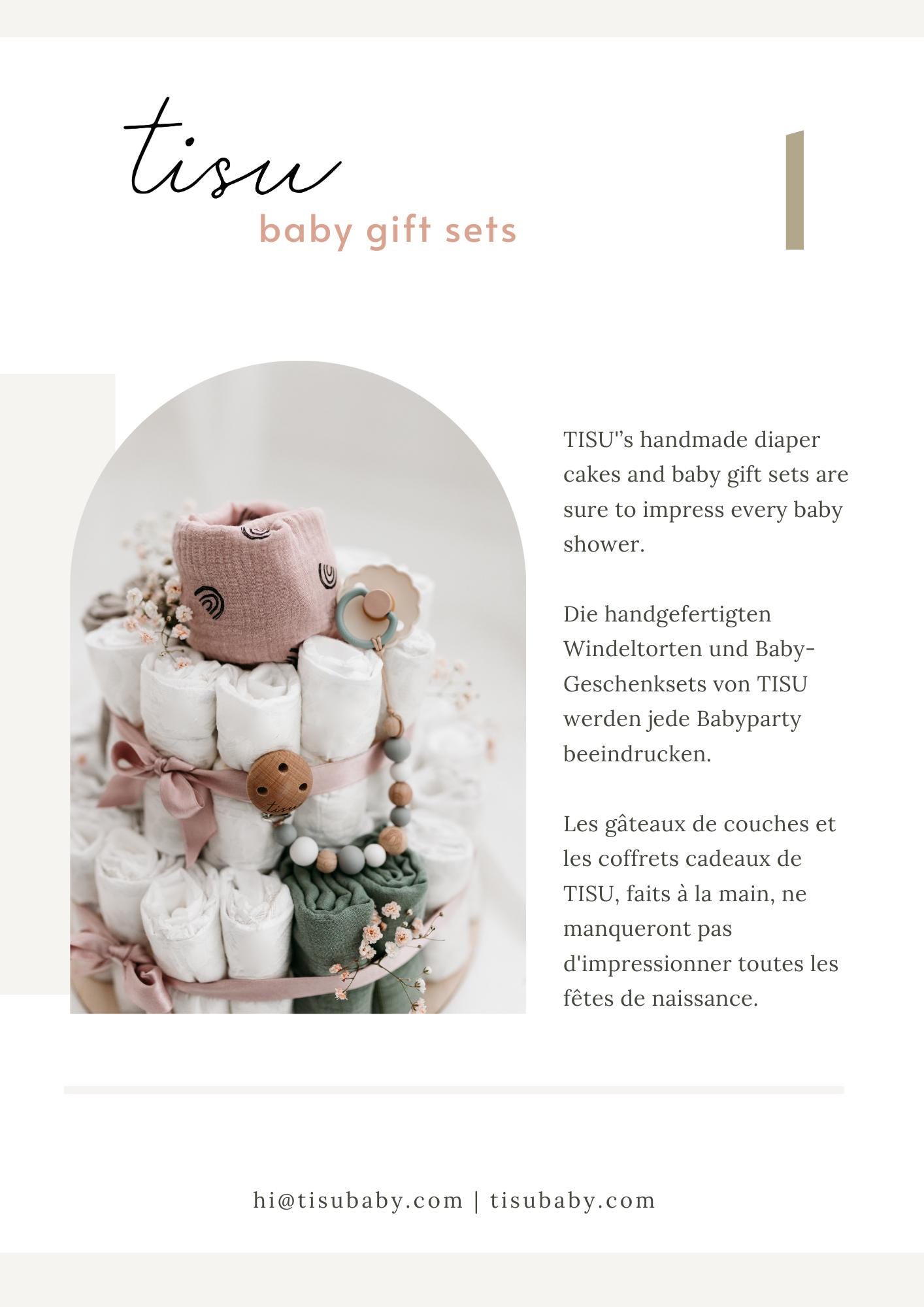 Diaper Cake Baby Shower Gift Boy Girl Surprise Organic Diapers Baby ...
