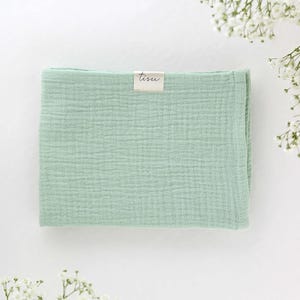 Manta de algodón de gasa doble de muselina para bebés / Manta para bebés / Manta de muselina para bebés / Manta para envolver / Manta para cochecito en varios colores