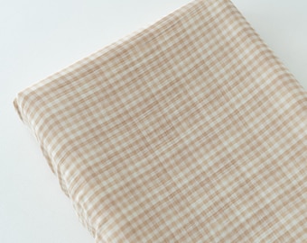 Diaper Changing Pad Gingham Check Pattern Baby Cotton Elastic Band Muslin Soft Changing station Nursery IKEA VÄDRA