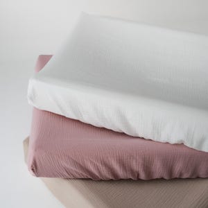 おむつ替えパッド ニュートラルベージュ ウェットティッシュカバー ブラッシュ ベビーコットン ゴムバンド モスリン ソフト 交換ステーション 保育園 IKEA VADRA
