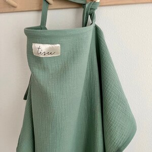Sage Green neutral breastfeeding cover for public nursing by TISU