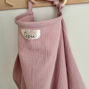 Blush baby pink nursing cover by TISU for breastfeeding