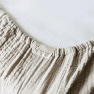 Baby Fitted Crib Sheet IKEA | Muslin Cotton oeko-tex Elastic Band | Spanbettlaken Babybett | Nursery Bedding | Neutral Boy Girl