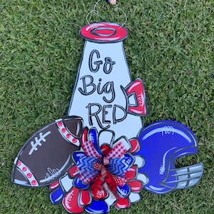 Football and cheer digital door hanger template