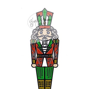Christmas Nutcracker door hanger template digital file download