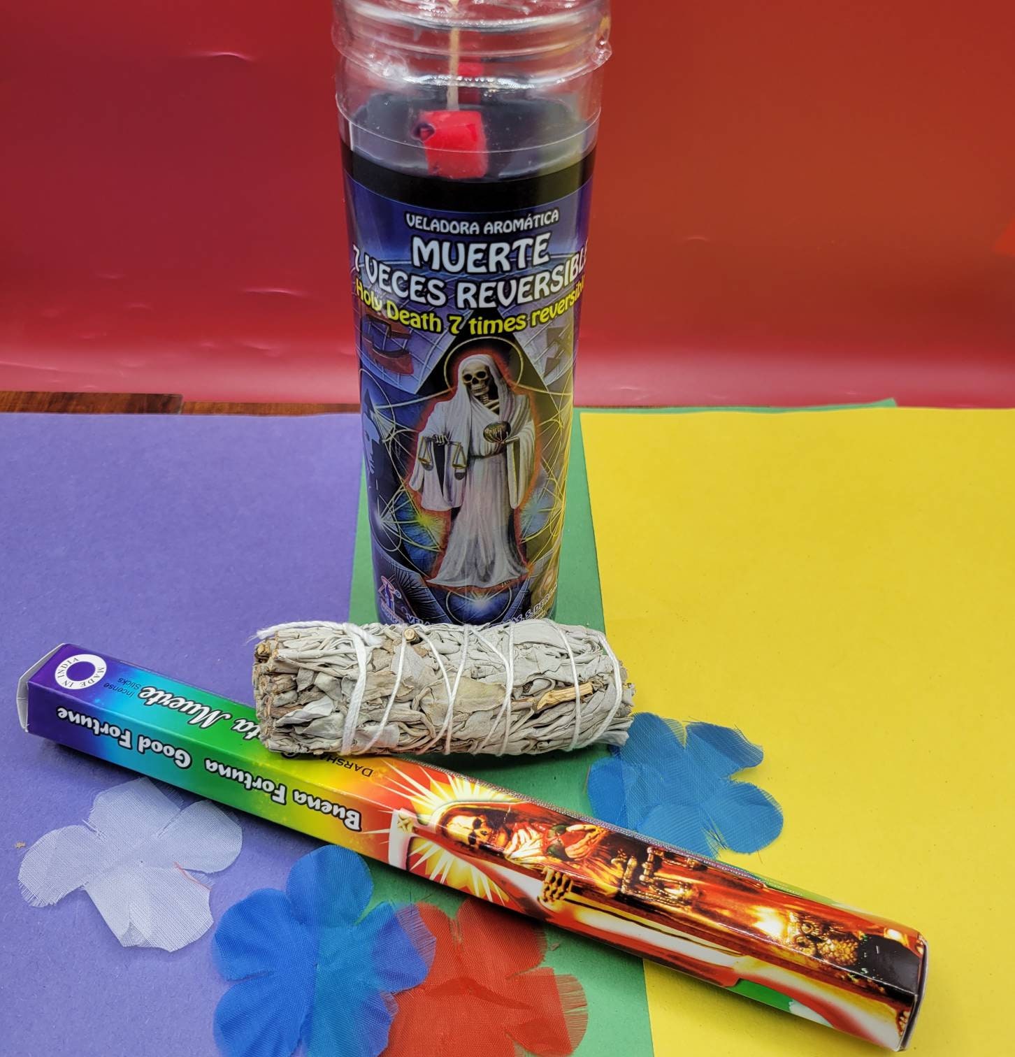 12x set SANTA MUERTE del PURO Veladora Compuesta. Holy Death Cigar