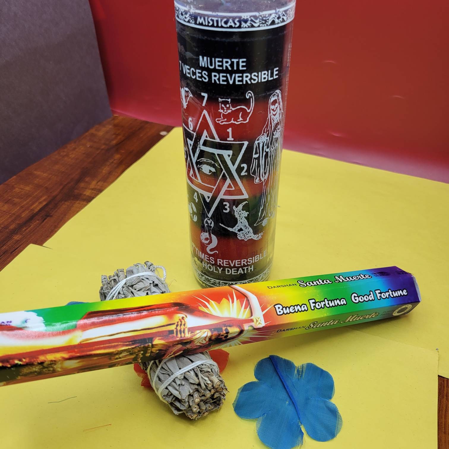 12x set SANTA MUERTE del PURO Veladora Compuesta. Holy Death Cigar