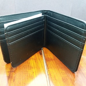 Portafoglio Uomo Western Bifold Portafoglio Uomo Bifold Texas Western Mimetico Nero - Con Taschino Per Assegni, Stile Western Portafoglio Bifold Mimetico Nero - Foto 11