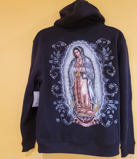 【BLACK】Guadalupe zip hoodie Born x Raised Guadalupe Zip Up Hoodie - Black relaxed-fit hoodie