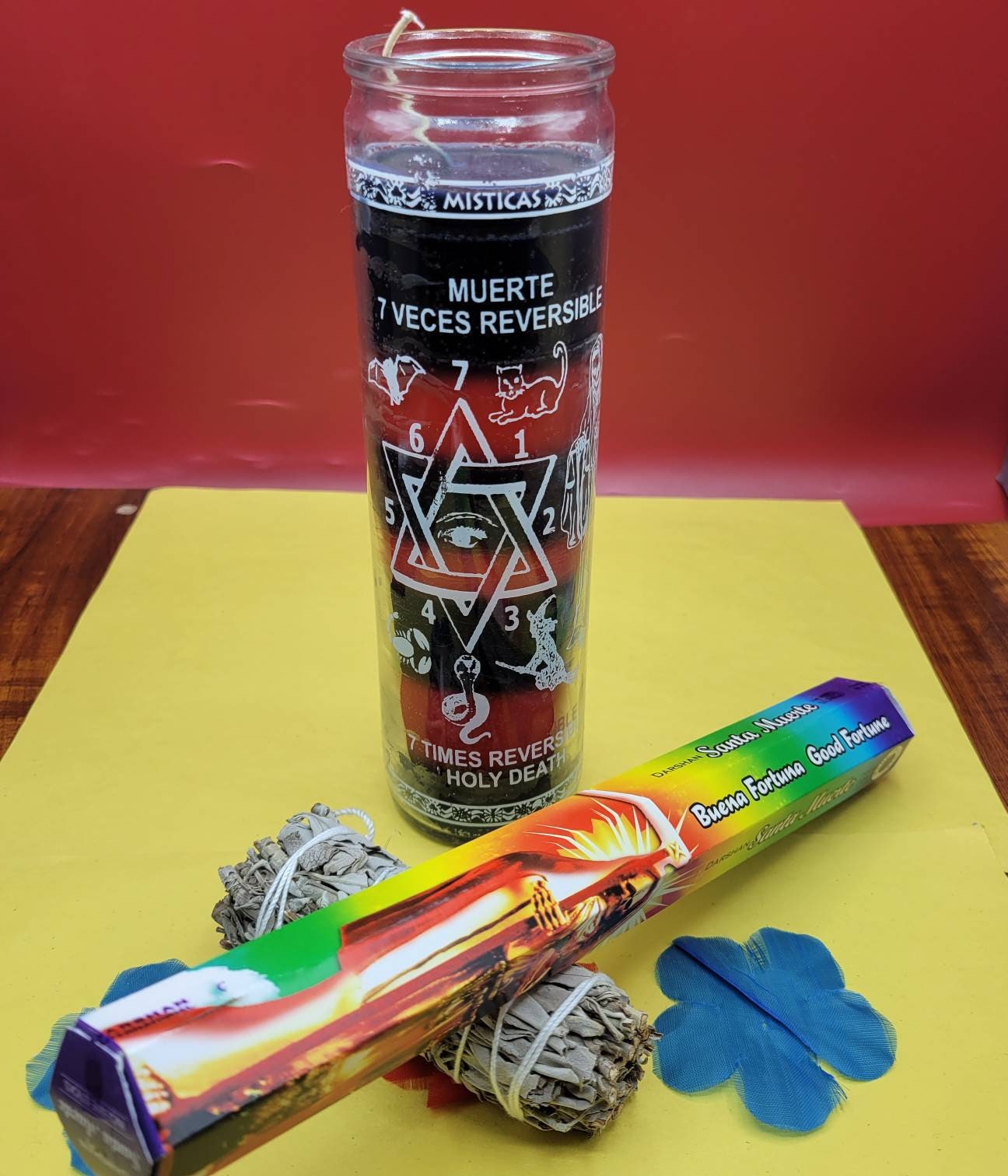 12x set SANTA MUERTE del PURO Veladora Compuesta. Holy Death Cigar