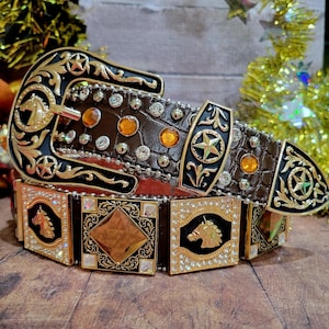 Studded Concho Belt - Etsy display picture 3