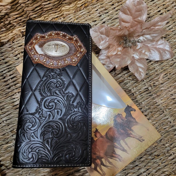 Cow Hair Wallet Etsy