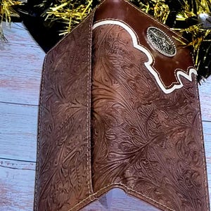 Longhorn Western Cowboy Mens Wallet Western Bifold Wallet Rodeo Texas ...