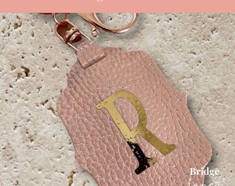 Faux Leather Keyring Design File - Digital Download SVG PDF JPG