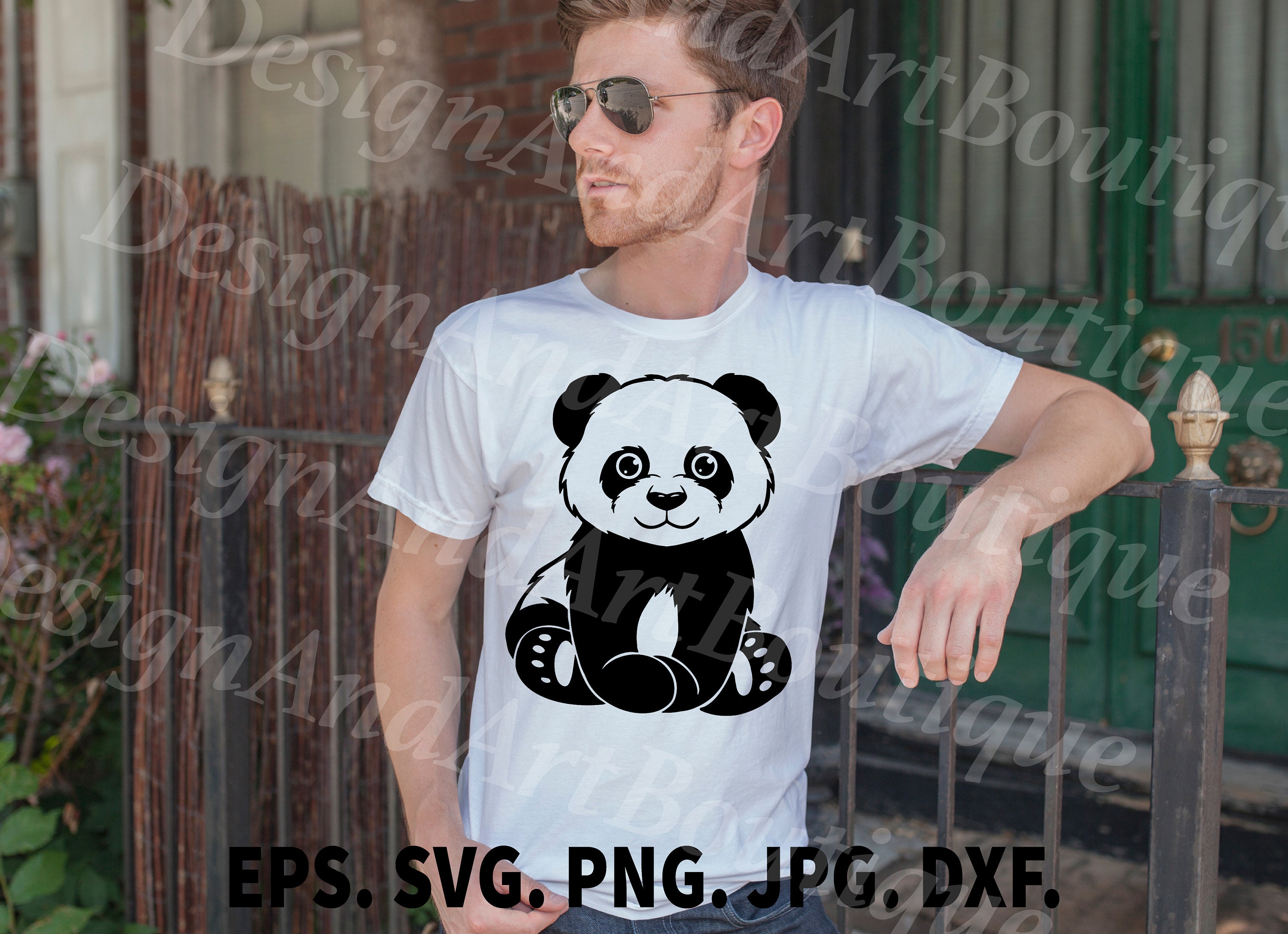 Panda Vector, Eps, Svg, Png, Jpg, Dxf - Etsy