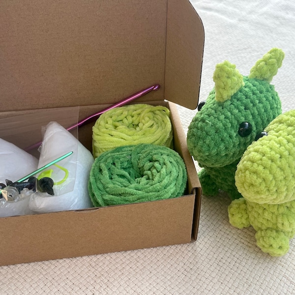 Crochet Dinosaur Kit - T-rex