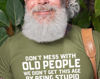 T-shirt drôle papa grand-père vieux sage t-shirt humoristique pour la fête des pères