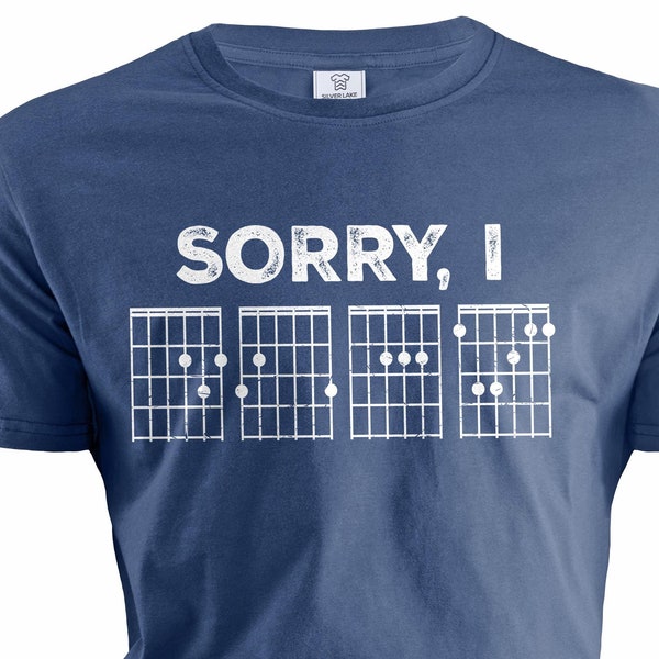Lustige Musik Gitarre T-Shirt Gitarre Akkorde T-Shirt Gitarrist Musiker T-Shirt Geburtstagsgeschenk T-Shirt